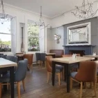 Bar area at The Victoria Hotel, Northumberland, UK.