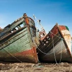 Boats on Isle of Mull, Scotland.
