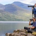 Photographers on Isle of Mull, Scotland.