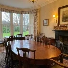 Dining room at Killiechronan House in Isle of Mull, Scotland.