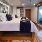 Cabin on board Infinity ship in the Galapagos Islands