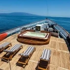 Hot tub on board Evolution ship in the Galapagos Islands