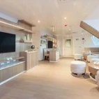 Briefing area on board Endemic ship in the Galapagos Islands