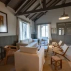 Seating area at La Posta de Los Toldos, Argentina.