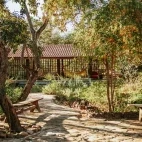 The gardens at Pousada Trijuncao, Brazil.