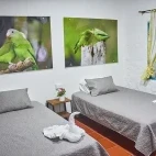 Twin room setup at Rancho Camana, Colombia.