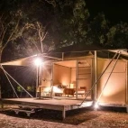Tented accommodation at Cooinda Lodge, Australia.