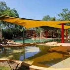 Pool area at Cooinda Lodge, Australia.
