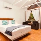Queen bedroom at Daintree Wilderness Lodge, Australia.