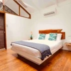 Queen bedroom at Daintree Wilderness Lodge, Australia.