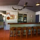Bar area at Davidson’s Arnhemland Safari Lodge, Australia.