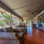 Communal living room at Davidson’s Arnhemland Safari Lodge, Australia.