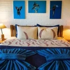 Bedroom at Fazenda Barranco Alto in the South Pantanal, Brazil.