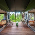 View of the family room interconnecting area at Karangoma, Botswana.