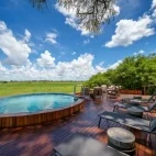 The pool view at Karangoma, Botswana.