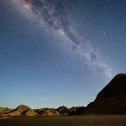A breathtaking star scape, visible from Hoanib Valley Camp.
