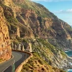 The scenic route of Chapman's Peak, South Africa