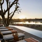 The pool deck at Arathusa Safari Lodge, South Africa