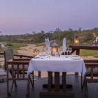 Example of the view you can expect whilst spending an evening at dinner at Jock Safari Lodge.