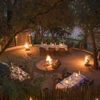 View of the private boma at Jock Safari Lodge.