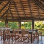 Dining area at Shindzela Tented Safari Camp in Timbavati Private Game Reserve, South Africa 