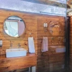 En suite at Shindzela Tented Safari Camp in Timbavati Private Game Reserve, South Africa 