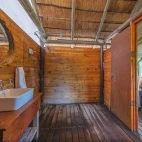 En suite at Shindzela Tented Safari Camp in Timbavati Private Game Reserve, South Africa 