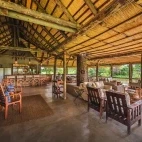 Main area at Shindzela Tented Safari Camp in Timbavati Private Game Reserve, South Africa 