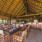 Main area at Shindzela Tented Safari Camp in Timbavati Private Game Reserve, South Africa 