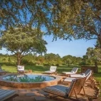 Swimming pool at Shindzela Tented Safari Camp in Timbavati Private Game Reserve, South Africa 