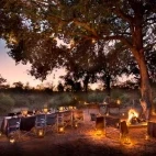 Dining at Rockfig Safari Lodge in Timbavati Game Reserve, South Africa