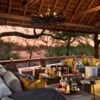 Lounge at Rockfig Safari Lodge in Timbavati Game Reserve, South Africa