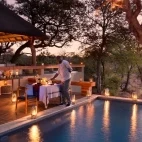 Swimming pool at Rockfig Safari Lodge in Timbavati Game Reserve, South Africa