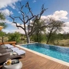 Swimming pool at Rockfig Safari Lodge in Timbavati Game Reserve, South Africa