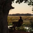 View from Chula Island Camp in Lower Zambezi National Park, Zambia