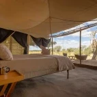 Tent at Chula Island Camp in Lower Zambezi National Park, Zambia