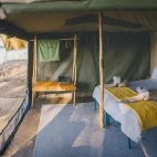 Tent at Kutali Camp in Lower Zambezi National Park, Zambia