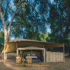 Tent at Kutali Camp in Lower Zambezi National Park, Zambia