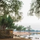 Tent at Kutali Camp in Lower Zambezi National Park, Zambia