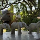 Elephant sculpture from Nick Mackman's South Luangwa Art Safari trip to Zambia