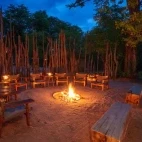 Cosy boma for guests to relax in an evening.