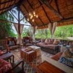 The communal lounge area for guests to enjoy at Zungulila.