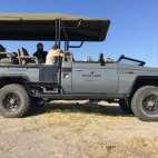 Safari vehicle in Botswana