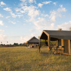 Tents at Bush Lark Mobile Tented Camp, Botswana