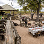 Main area at Hyena Pan Tented Camp in Botswana