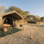 Tent accommodation in Botswana