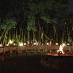 Campfire at Mashatu Lodge in Botswana