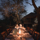 Dining table at Mashatu Lodge in Botswana
