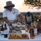Sundowners at Mashatu Lodge in Botswana
