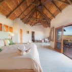 Room at Nxai Pan Camp in Botswana